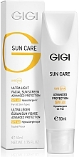 Düfte, Parfümerie und Kosmetik Ultra leichte hypoallegene feuchtigkeitsspendende Sonnenschutzemulsion für das Gesicht SPF 40 - Gigi Sun Care Ultra Light Facial Sun Screen SPF-40
