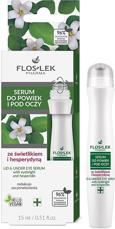 Augenserum mit Ochain und Hesperidin  - Floslek Eye Care Serum  — Bild N1