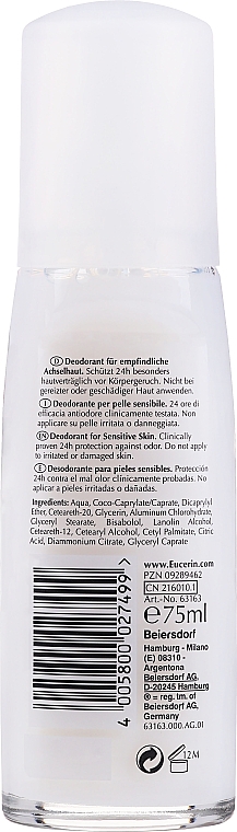 Deospray für empfindliche Haut - Eucerin Deodorant Spray 24h — Bild N2