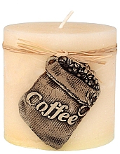Düfte, Parfümerie und Kosmetik Dekorative Kerze Kaffee 9x9 cm cremefarbe - Artman Coffee
