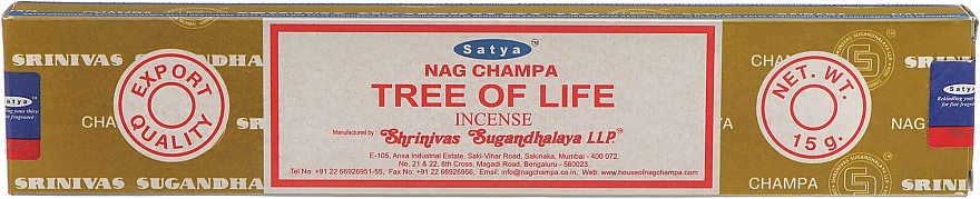 Duftstäbchen Baum des Lebens - Satya Tree of Life Incense — Bild N1