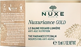 Anti-Aging Absolu Augenkonturpflege - Nuxe Nuxuriance Gold Radiance Eye Balm — Bild N2