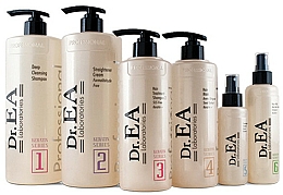 Set - Dr.EA Keratin Hair Care Set (hair/cr/1000ml + shm/1000ml + shm/500ml + mask/500ml + serum/130ml + milk/220ml) — Bild N1