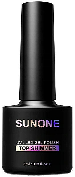 Gel-Nagelüberlack mit Schimmer-Effekt - Sunone Top Shimmer — Bild N1