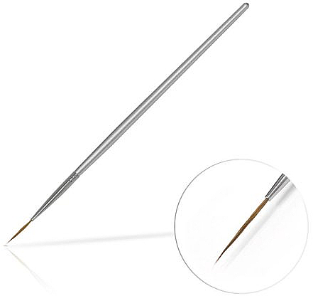 Nageldekoration-Pinsel 15 mm Silver - Silcare Brush 03 — Bild N1