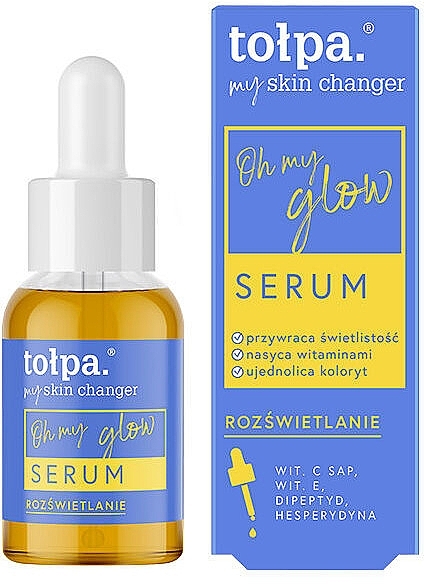 Gesichtspflegeset - Tolpa My Skin Changer Oh My Glow (Gesichtsserum 30ml + Gesichtspeeling 40ml) — Bild N1