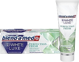 Düfte, Parfümerie und Kosmetik Zahnpasta - Blend-a-med 3D White Luxe Perfection Fresh Eucalyptus Mint