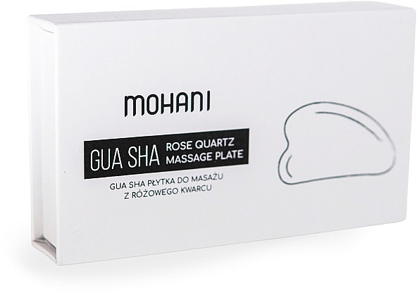 Gesichtsmassage-Platte Gua Sha aus Rosenquarz - Mohani Gua Sha Rose Quartz Massager — Bild N3