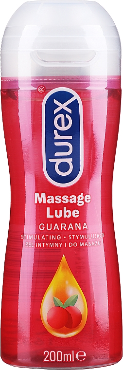 2in1 Massage- und Gleitgel mit Guarana-Extrakt - Durex Play Massage 2 in 1 Sensual