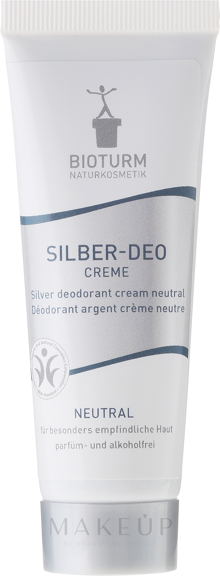 Silber-Deocreme für besonders empfindliche Haut №39 - Bioturm Silber-Deo Neutral Cream No.39 — Bild 50 ml
