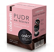 Düfte, Parfümerie und Kosmetik Graues Haarretuschierpulver - Colorwin Root Cover Up Powder (Dark Brown)