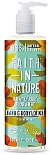 Hand- und Körperlotion Grapefruit und Orange - Faith in Nature Grapefruit & Orange Hand & Body Lotion — Bild N1