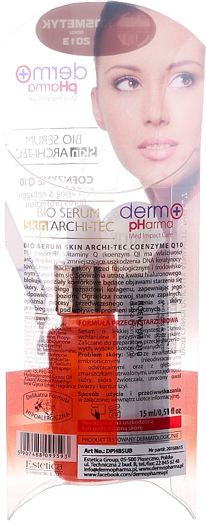 Gesichtsserum - Dermo Pharma Bio Serum Skin Archi-Tec Coenzyme Q10 — Bild N2