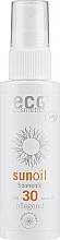 Düfte, Parfümerie und Kosmetik Transparentes Sonnenschutzöl-Spray für das Gesicht mit Granatapfel- und Sanddornöl SPF 30 - Eco Cosmetics Sun Oil SPF 30