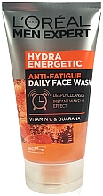 Düfte, Parfümerie und Kosmetik Gesichtswaschgel für Männer mit Vitamin C und Guarana - L'Oreal Paris Men Expert Hydra Energetic Anti-Fatigue Face Wash