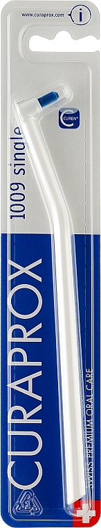 Einbüschelbürste CS 1009 Single weiß-blau - Curaprox Single CS 1009 — Bild N1