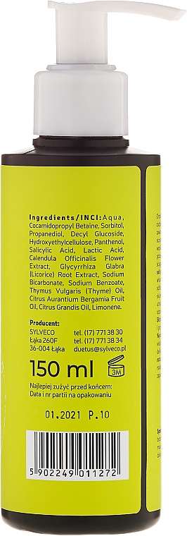 Gesichtswaschgel mit Salicylsäure, Milchsäure, Ringelblumen- und Süßholzextrakt - Duetus Face Wash Gel — Bild N2