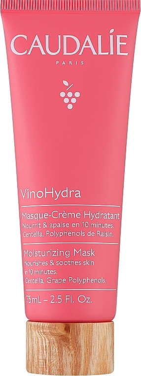 Tief feuchtigkeitsspendende Gesichtsmaske mit Centella-Extrakt - Caudalie VinoHydra Moisturizing Mask — Bild N1