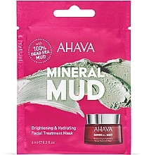 Feuchtigkeitsspendende Gesichtsmaske - Ahava Mineral Mud Brightening & Hydrating Facial Treatment Mask (Probe)  — Bild N1