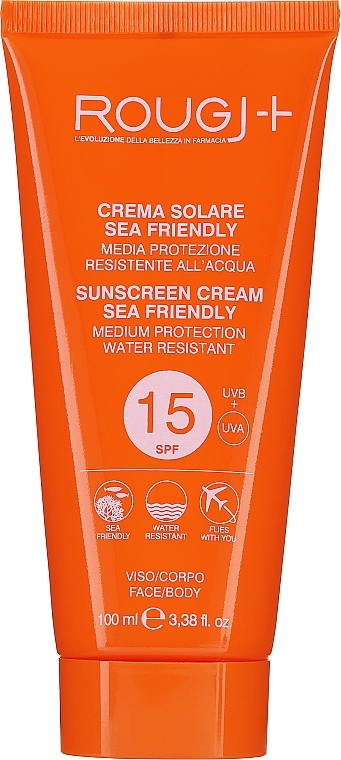 Sonnenschutzcreme für Gesicht und Körper - Rougj+ Sun Cream SPF15 — Bild N1