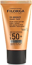 Düfte, Parfümerie und Kosmetik Anti-Falten Sonnenschutzfluid für das Gesicht gegen dunkle Flecken SPF 50+ - Filorga UV-Bronze Face Anti-Ageing Sun Fluid SPF50+