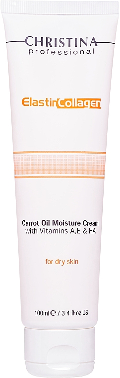 Feuchtigkeitsspendende Gesichtscreme mit Karotten, Kollagen und Elastin für trockene Haut - Christina Elastin Collagen Carrot Oil Moisture Cream — Bild N3
