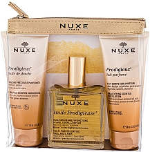 Düfte, Parfümerie und Kosmetik Set - Nuxe Trousse Travel with Nuxe Prodigieuse Collection (oil/100ml + lot/100ml + oil/100ml)