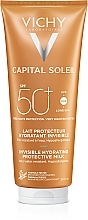 Erfrischende und feuchtigkeitsspendende Sonnenschutzmilch für Gesicht und Körper SPF 50+ - Vichy Capital Ideal Soleil Hydratant Milk SPF50 — Bild N1