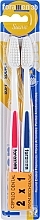 Zahnbürsten, weich, weiß-rosa, weiß-blau - Foramen Soft Toothbrush — Bild N1