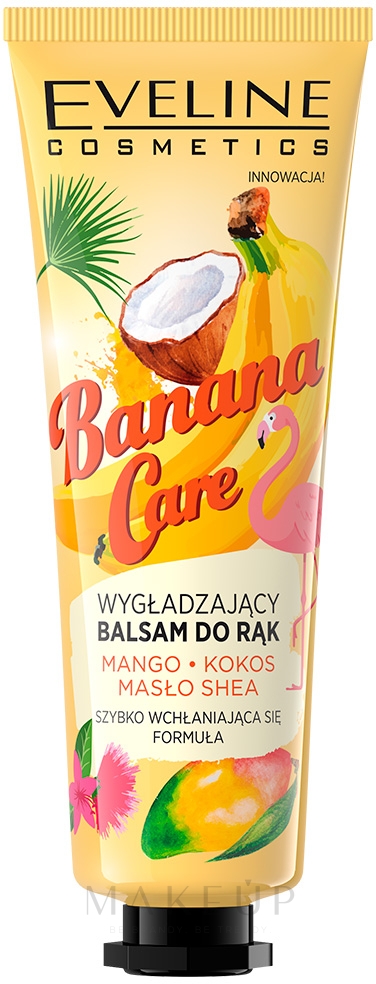 Glättende Handcreme mit Mango, Kokos und Sheabutter - Eveline Cosmetics Banana Care — Foto 50 ml