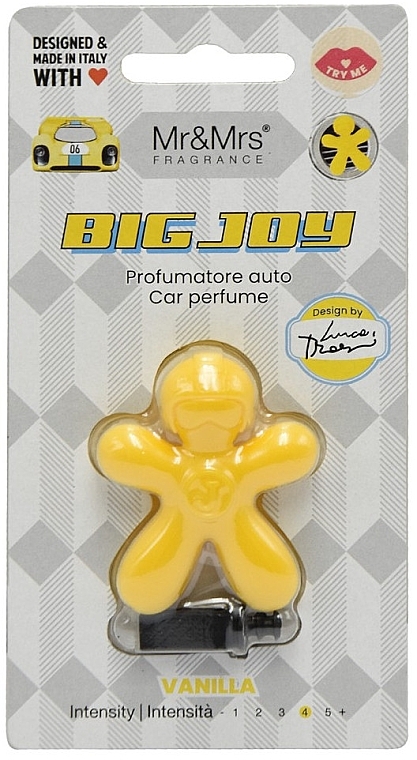 Auto-Lufterfrischer - Mr&Mrs Big Joy Vanilla Yellow Car Perfume — Bild N1
