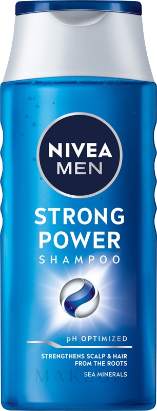 Pflegeshampoo für Männer "Strong Power" - NIVEA MEN Shampoo — Bild 250 ml