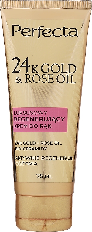 Revitalisierende Handcreme - Perfecta 24k Gold & Rose Oil Luxury Regenerating Hand Cream — Bild N1