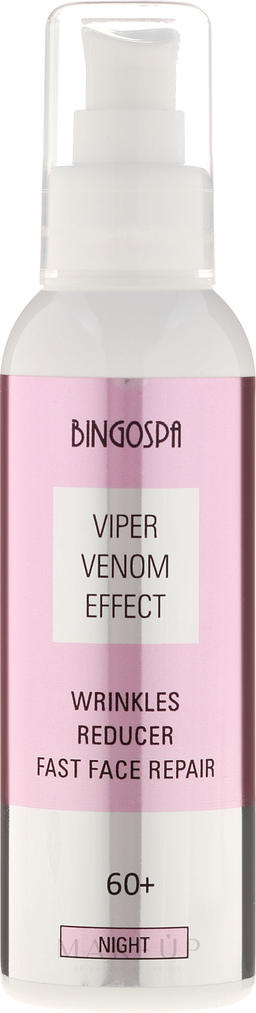 Anti-Falten-Nachtcreme - Bingospa Viper Venom Effect Wrinkles Reducer Fast Face Repair — Bild 135 g