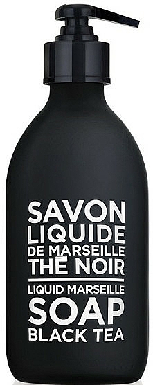Flüssigseife - Compagnie De Provence Black & White Liquid Marseille Soap Black Tea — Bild N1