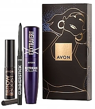 Düfte, Parfümerie und Kosmetik Augen-Make-up-Geschenkset - Avon (Mascara 9.5ml + Eyeliner 0.28g + Augenbrauengel 3.3ml)
