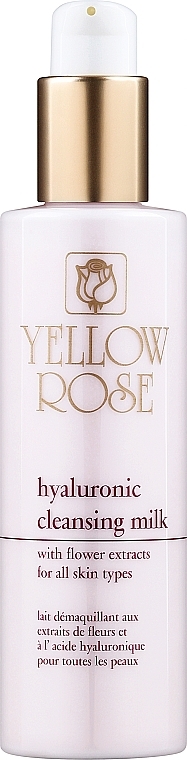 Gesichtsreinigungsmilch mit Hyaluron und Blütenextrakten - Yellow Rose Hyaluronic Cleansing Milk — Bild N1