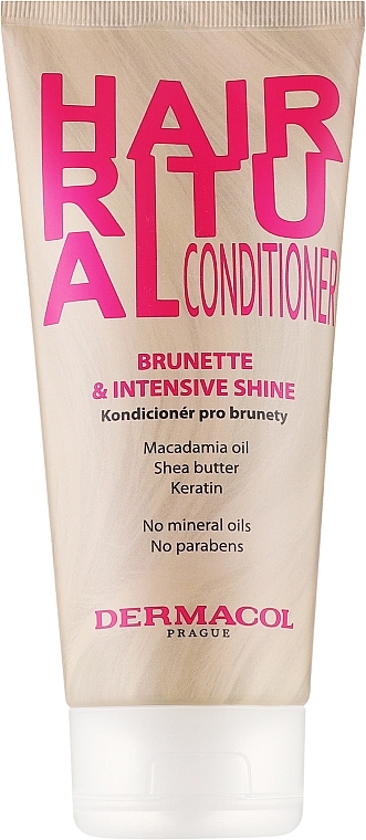 Conditioner mit Macadamiaöl, Sheabutter und Keratin - Dermacol Hair Ritual Brunette Conditioner — Bild N1