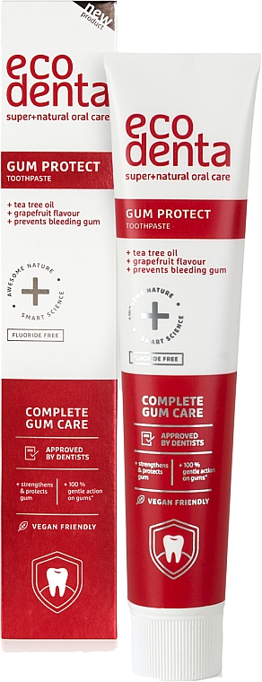 Zahnpasta mit Zahnfleischschutz aus Teebaumöl - Ecodenta Gum Protection Toothpaste With Tea Tree Oil — Bild N1