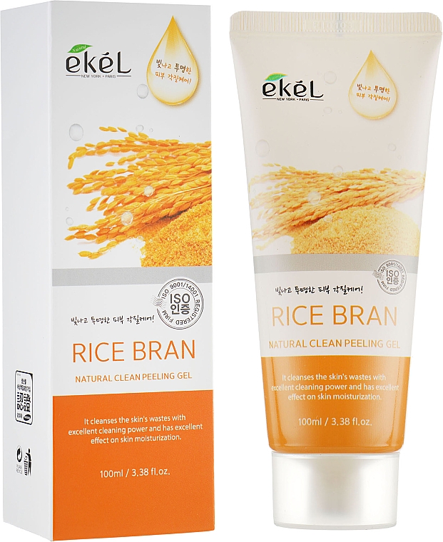 Peeling-Gel für das Gesicht mit Reiskleie - Ekel Rice Bran Natural Clean Peeling Gel