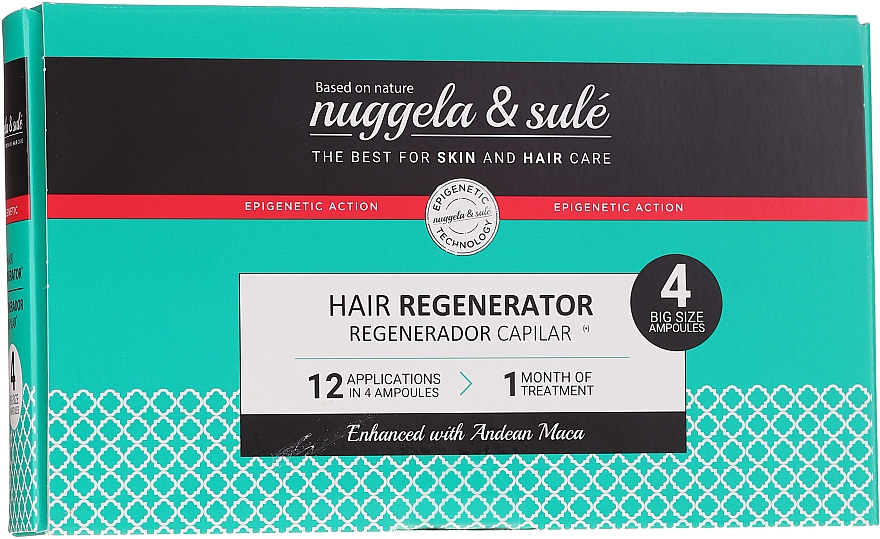 Regenerierende Haarampulle mit Maca-Pflanze - Nuggela & Sule' Hair Regenerator Ampoules — Bild N1