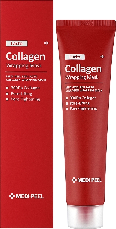 Straffende Gesichtsmaske mit Kollagen  - MEDIPEEL Red Lacto Collagen Wrapping Mask — Bild N2