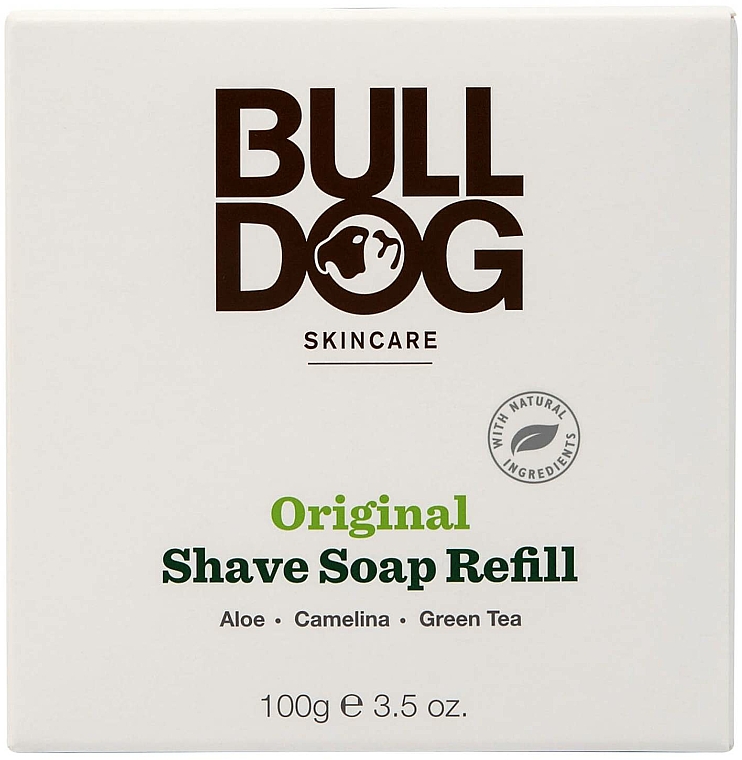 Rasierseife mit Aloe, Leindotter und grünem Tee - Bulldog Skincare Original Shave Soap Refill (Refill) — Bild N1