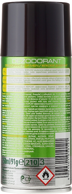 Deospray - Pharma CF Korsarz Fresh Deodorant — Bild N2