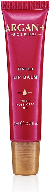 Lippenbalsam mit pflegenden Ölen und zartem rosa Farbton - Argan+ Rose Otto Oil Tinted Lip Balm — Bild N1