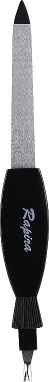 Nagelfeile mit Nagelhautschneider PS125 schwarz - Rapira — Bild N1