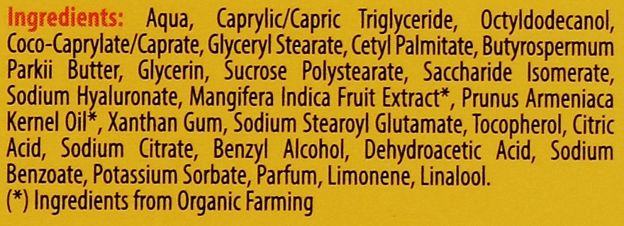 Creme für trockene Haut mit Avocado und Aloe - Organic Shop Smoothing Cream Apricot & Mango — Bild N3