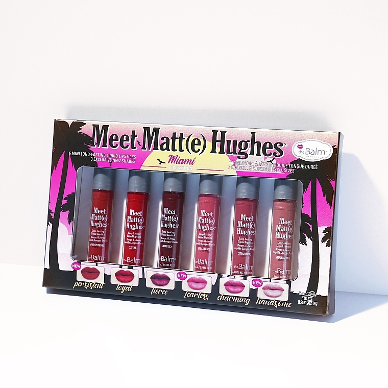 theBalm Meet Matt(e) Hughes Miami (Lippenstift 6x1.2ml) - Lippenset — Bild N4