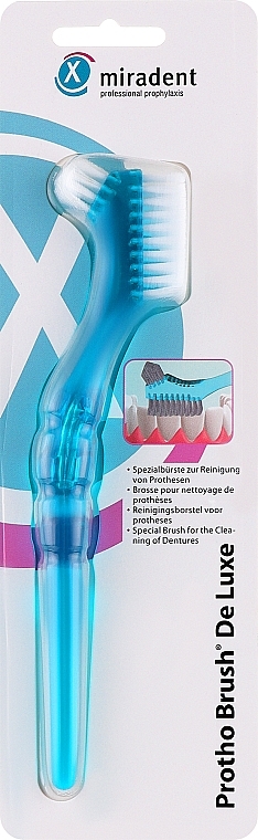 Prothesenbürste blau - Miradent Protho Brush De Luxe — Bild N1