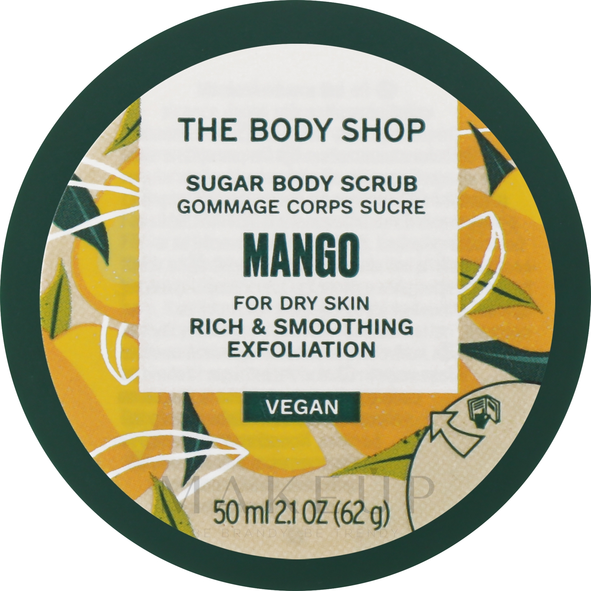 Körperpeeling mit Mango - The Body Shop Mango Sugar Body Scrub Vegan — Bild 50 ml